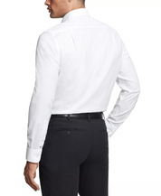 Tommy Hilfiger Men Slim fit Dress Shirt XL 17.5 in 36-37 White Solid