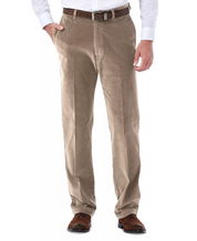 Haggar Mens Classic fit Cotton Chinos Corduroy 40 / 32 Beige Solid
