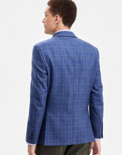 Tommy Hilfiger Mens Modern fit Sport Coat Blazer 48 R Blue Solid Stretch