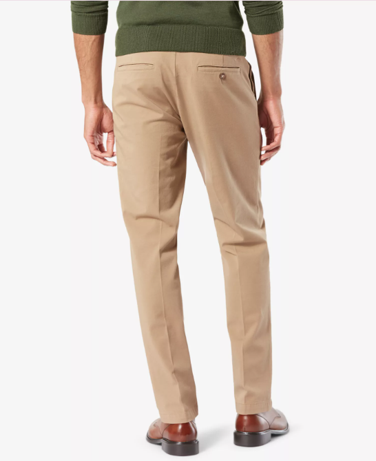 Dockers Men Slim fit Casual Pants 33 / 32 Beige Solid