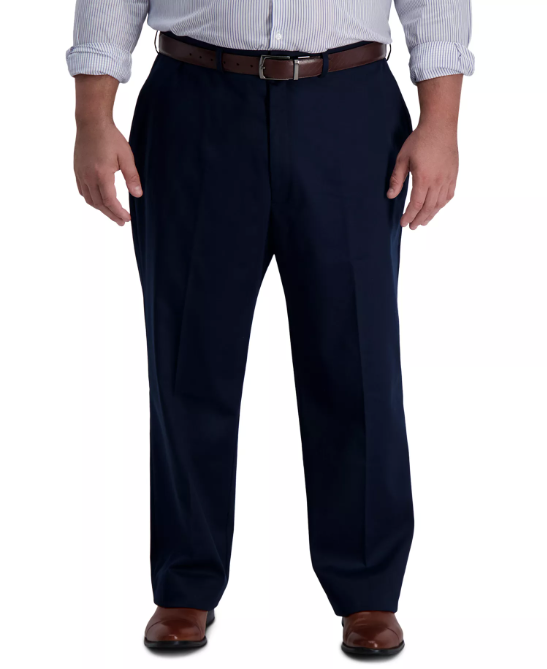 Dockers Mens Classic Fit fit Khaki Pants 44 / 34 Blue Solid