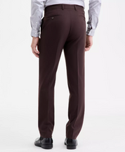 Calvin Klein Mens Slim fit Dress Pants 32 / 32 Brown Solid