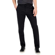 Perry Ellis Mens Slim fit Dress Pants 34 / 34 Black Solid