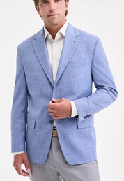 Michael Kors Mens Classic fit Sport Coat Blazer 44 R Light Blue Solid
