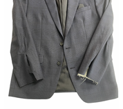 Bar Iii Mens Slim fit Suit Jacket Blazer 40 S Navy Blue Plaid