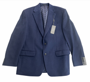 Michael Kors Mens Classic fit Sport Coat Blazer 40 R Navy Blue Solid