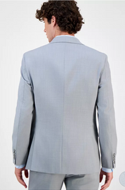 Bar Iii Mens Slim fit Suit Jacket Blazer 42 R LIght Grey Solid