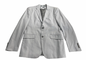 Perry Ellis Portfolio Mens Extra-Slim fit Suit Jacket Blazer 42 R Grey Solid Stretch