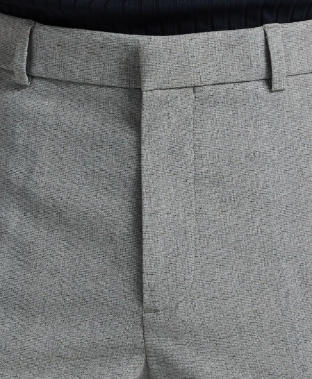 Perry Ellis Portfolio Mens Slim fit Dress Pants 30 / 30 Mid Grey Solid