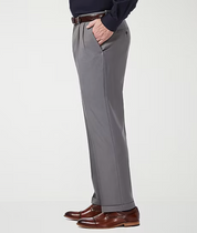 Haggar Mens Classic fit Dress 34 / 29 Mid Grey Solid