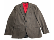 Hugo Boss Mens Modern fit Wool  Cotton Suit Jacket Blazer 36 R Brown Herringbone