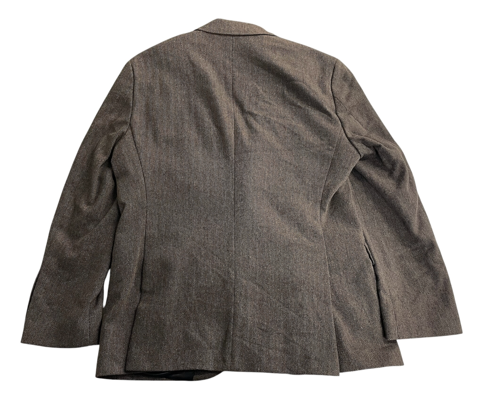 Hugo Boss Mens Modern fit Wool  Cotton Suit Jacket Blazer 36 R Brown Herringbone