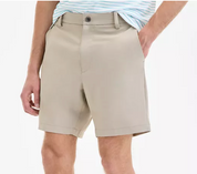 Nautica Mens Slim fit Chinos Shorts 34 Beige Solid