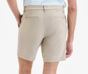 Nautica Mens Slim fit Chinos Shorts 34 Beige Solid