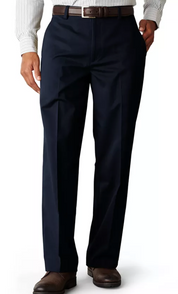 Dockers Mens Classic fit Casual Khaki Pants 36 / 29 Blue Solid Stretch