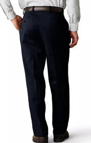 Dockers Mens Classic fit Casual Khaki Pants 36 / 29 Blue Solid Stretch