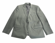 Bar III Mens Slim fit Suit Jacket Blazer 46 R Dark Green Solid Wool