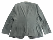 Bar III Mens Slim fit Suit Jacket Blazer 46 R Dark Green Solid Wool