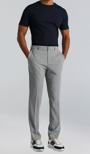 Perry Ellis Portfolio Mens Slim fit Dress Pants 36 / 32 Gray Check