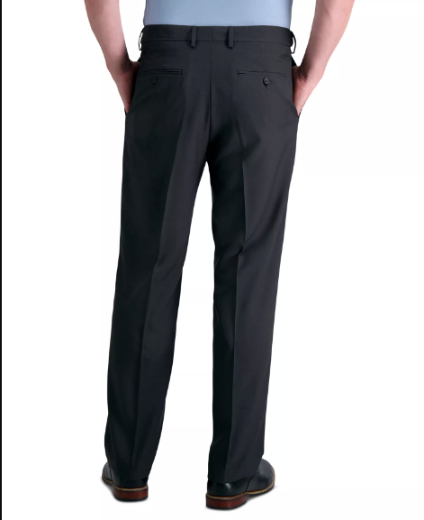 Haggar Mens Classic fit Dress Pants 40 / 32 Gray Solid