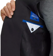 Haggar Mens Slim fit Suit Jacket Blazer 40 R Charcoal Solid Stretch