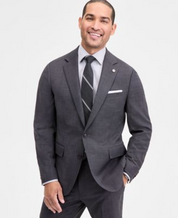 Ted Baker Mens Modern fit Sport Coat Blazer 40 R Charcoal Grey Solid Stretch