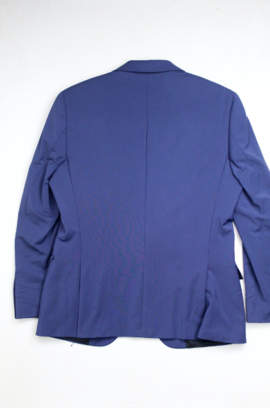 Hugo Boss Mens Slim fit Wool Suit Jacket Blazer 44 L Blue Solid