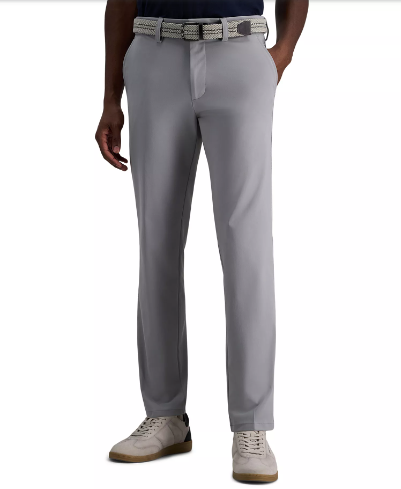 Kenneth Cole Mens Slim fit Dress Pants Knit 32 / 30 Gray Solid