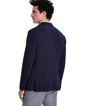 Calvin Klein Mens Slim fit Knit Sport Coat Blazer 46 R Navy Blue Solid