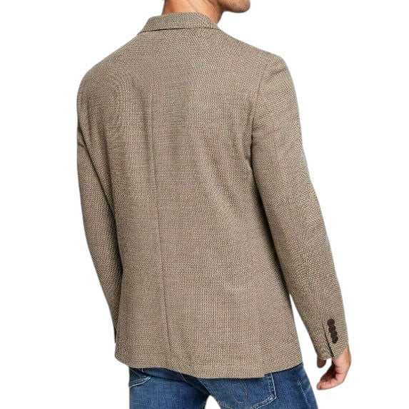 Calvin Klein Mens Slim fit Wool Sport Coat Blazer 46 R Brown Solid