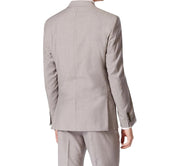 Calvin Klein Mens Slim fit Wool Sport Coat Blazer 44 L Light Grey Solid Stretch