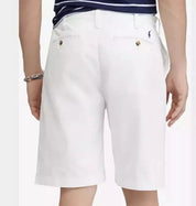 Polo Ralph Lauren Men's Relaxed Fit Twill 10 Inch Shorts White 40