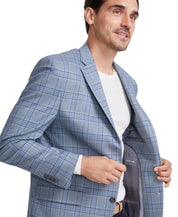 Michael Kors Mens Classic fit Sport Coat Blazer 40 S Green Blue Plaid