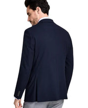 Michael Kors Mens Classic fit Sport Coat Blazer 42 L Navy Blue Solid Stretch