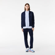 Lacoste Men's Paris Pique Zip Front Track Sweatshirt Blue Large