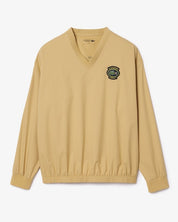 Lacoste Mens V Neck Logo Golf Sweatshirt Yellow EU 8 XXXL US