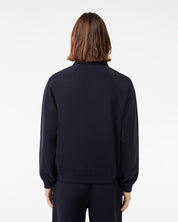 Lacoste Men's Loose Fit Piqué Polo Heavy Sweatshirt Navy Blue 7 / XXL