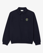 Lacoste Men's Loose Fit Piqué Polo Heavy Sweatshirt Navy Blue 7 / XXL