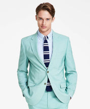 Nautica Mens Modern fit 2 Piece Suit 40 S / 34 Waist Mint Green Solid Stretch