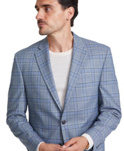 Michael Kors Mens Classic fit Sport Coat Blazer 40 S Green Blue Plaid