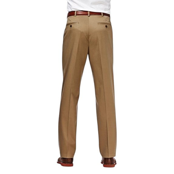 Haggar Mens Classic fit Dress Pants 36 / 32 Beige Solid