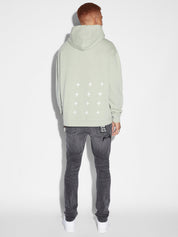 Ksubi Mens Long Sleeve Hoodie Sweatshirt Large Green Solid Oversized