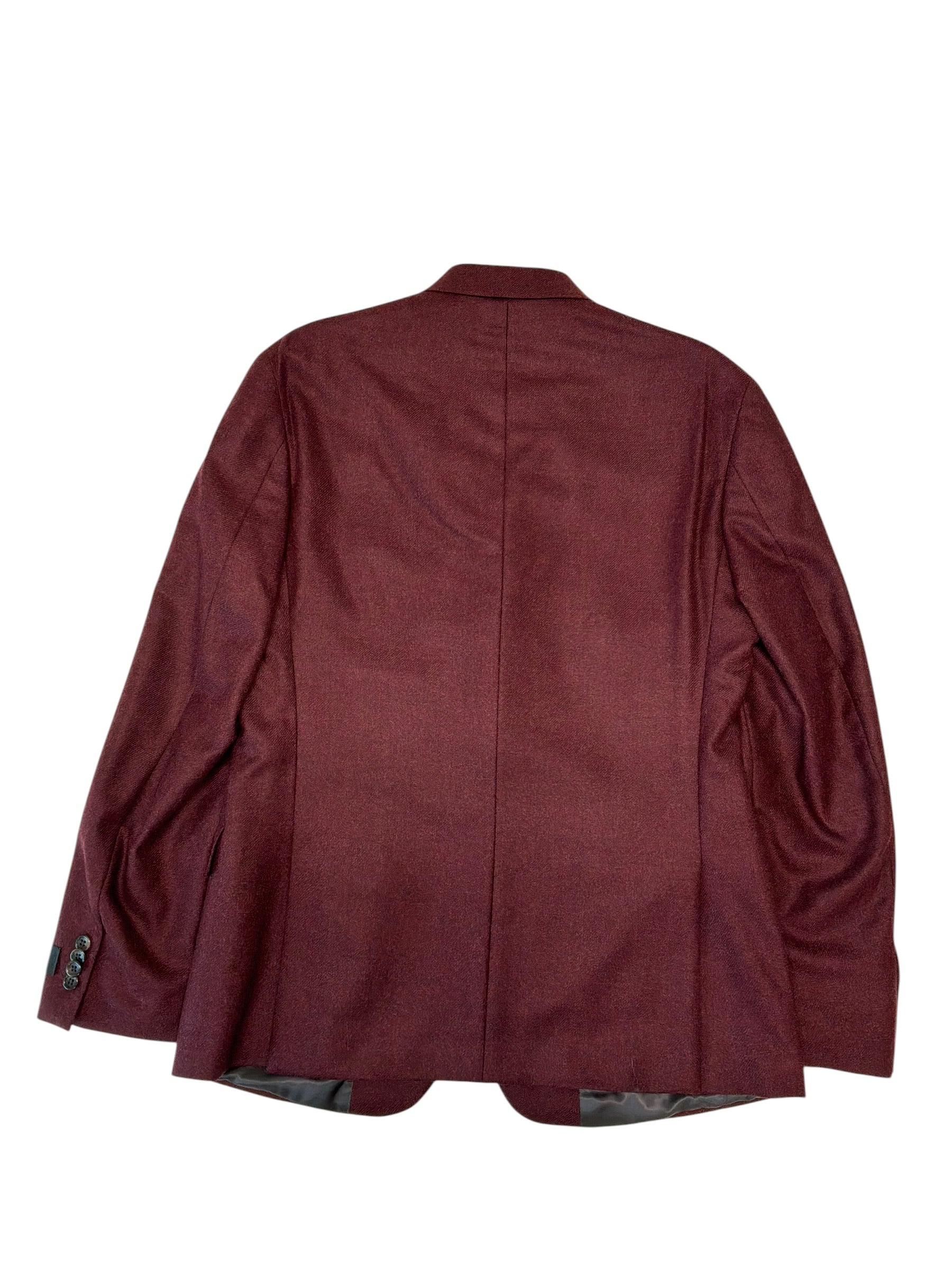 The Men's Store Mens Regular fit Wool Sport Coat Blazer 40 R Red Solid