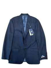 Hart Schaffner Marx Mens Regular fit Wool Sport Coat Blazer 40 R Blue Solid