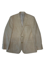 Bar III Mens Slim fit Linen Sport Coat Blazer 44 R Beige Solid