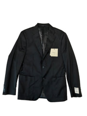 Calvin Klein Mens Slim fit Wool Sport Coat Blazer 38 R Black Solid