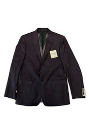 Calvin Klein Mens Slim fit Wool Sport Coat Blazer 44 L Purple Plaid