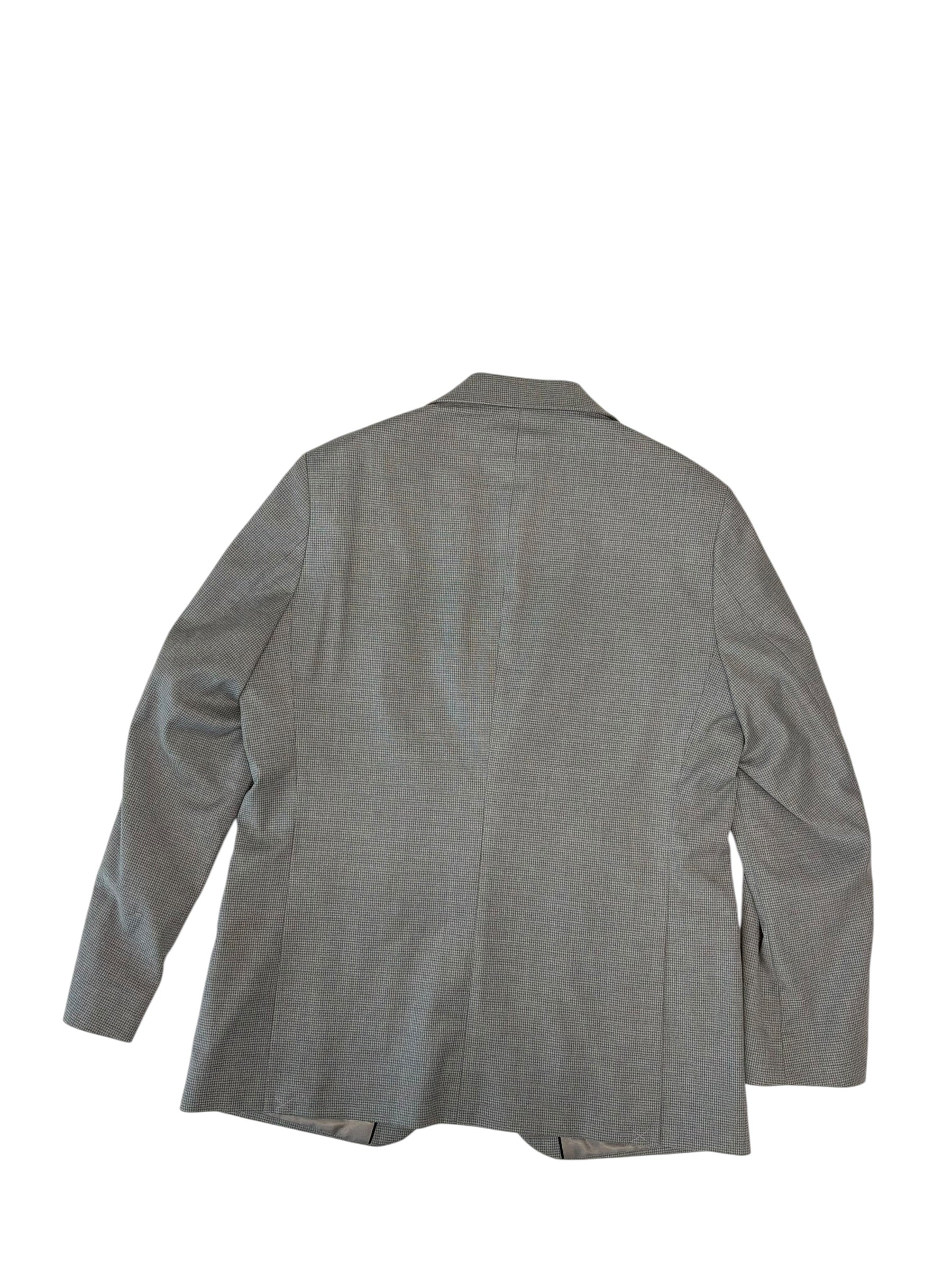 Haggar Mens Classic fit Sport Coat Blazer 40 S Grey Check