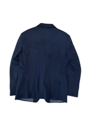 Tom Baine Mens Slim fit Sport Coat Blazer 42 L Blue Solid