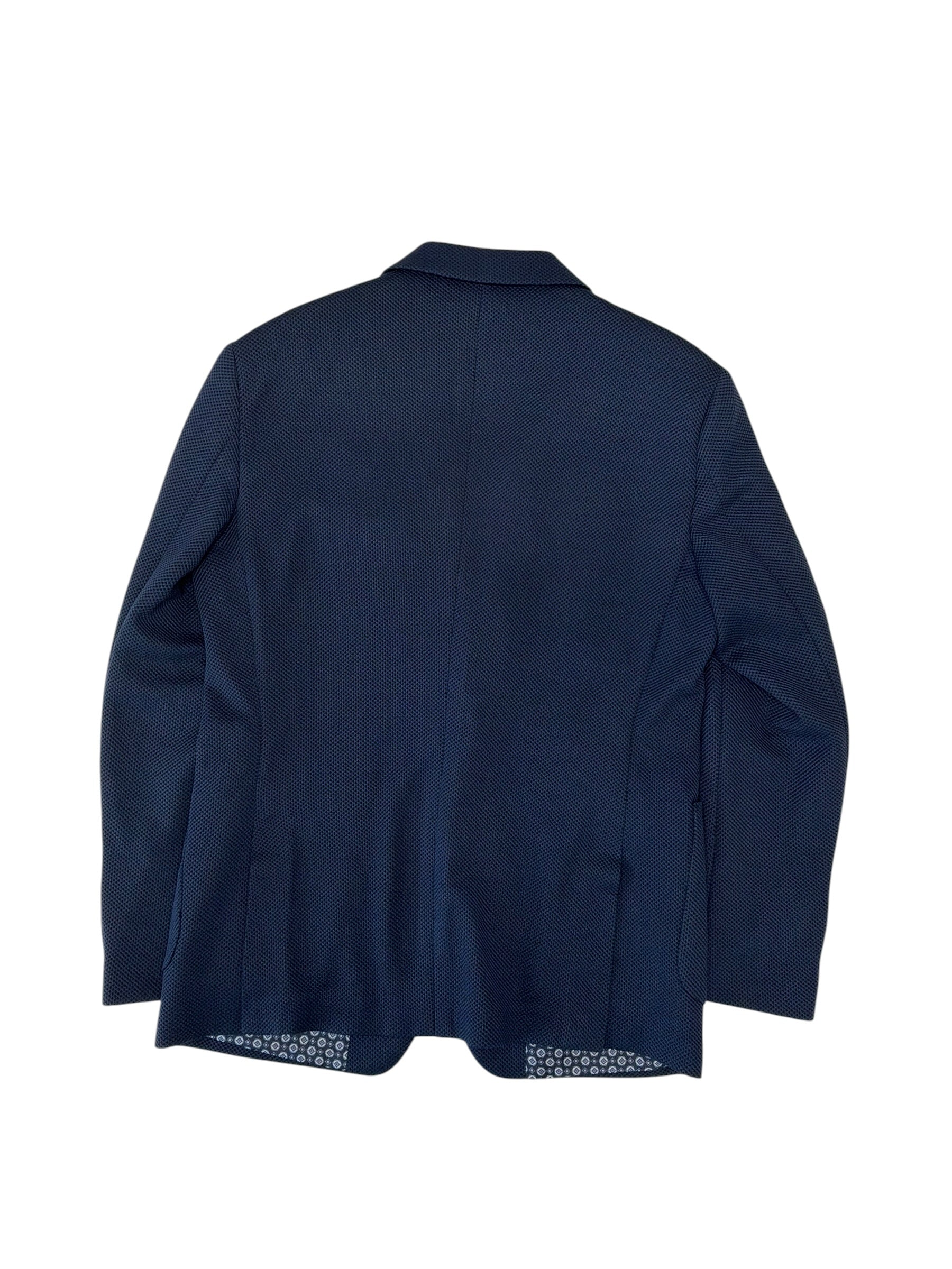 Tom Baine Mens Slim fit Sport Coat Blazer 42 L Blue Solid